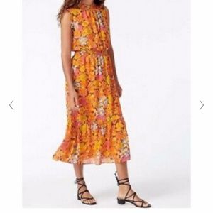 NWT JCREW Smocked Waist Midi Dress in Sunset Floral Size 0P